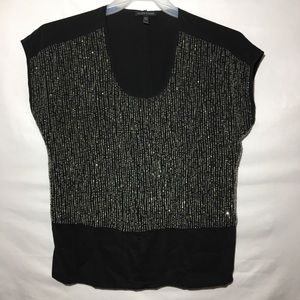 Eileen Fisher Silk Beaded Top
